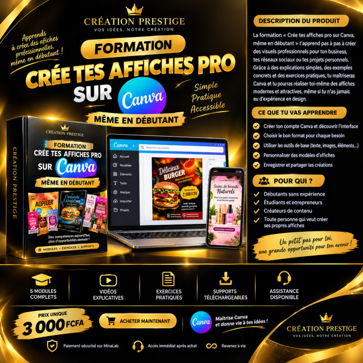 Crée tes affiches professionnelles sur Canva, même en débutant
