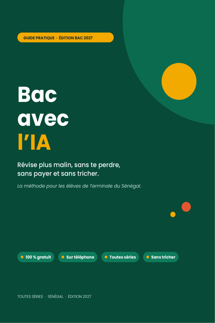 Bac avec l’IA : le guide pour réviser plus malin (Terminale, toutes séries, Sénégal)