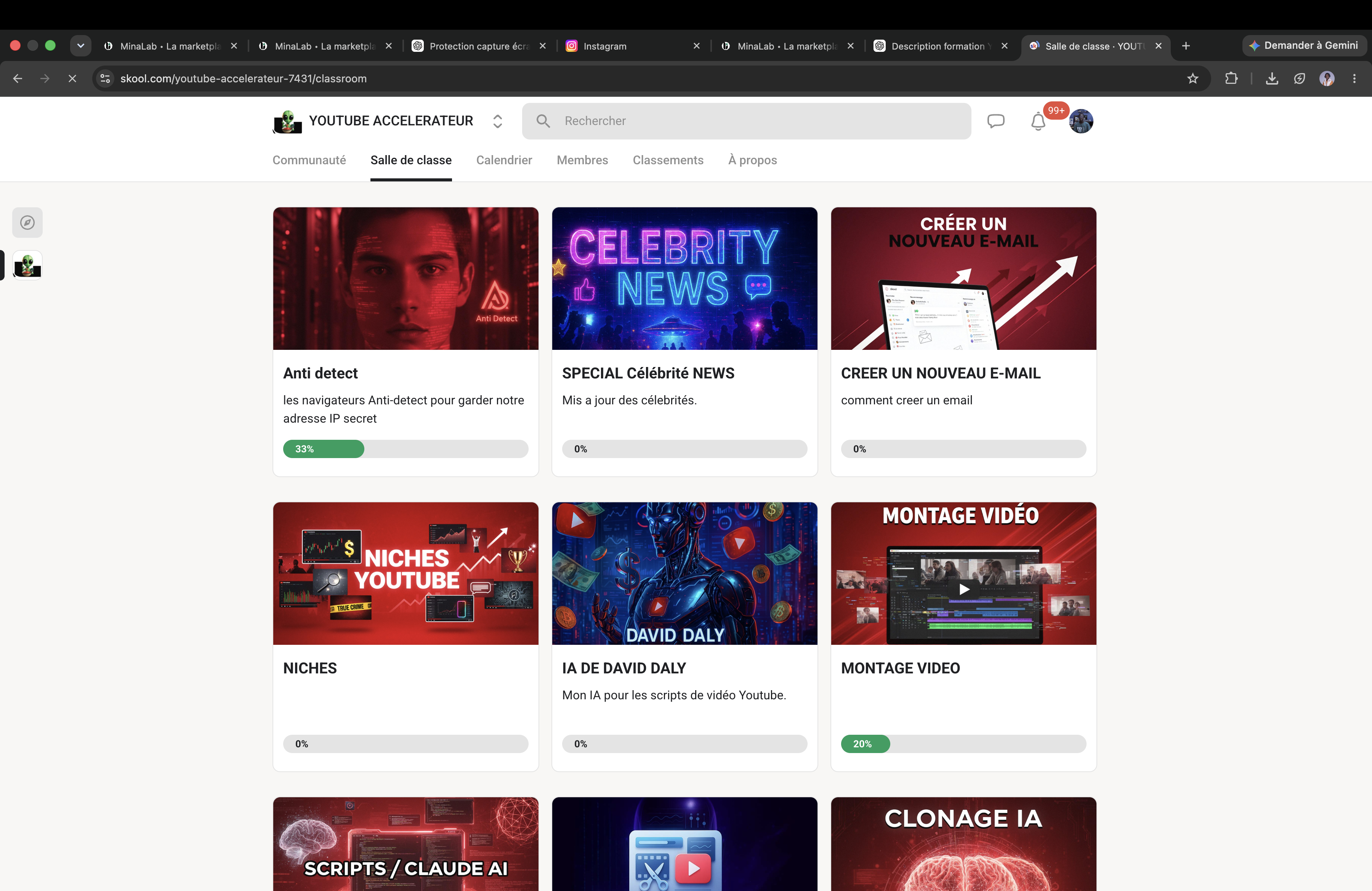 Formation complete Youtube automation ( Skool ) : David Daly X CODE THIAW — 2