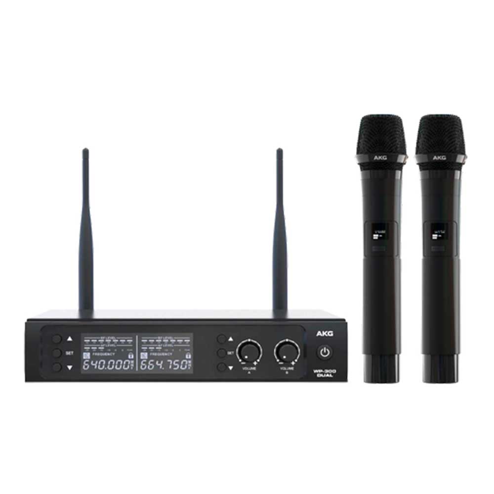Akg Wp300 Dual Sistema Micrófonos Inalámbrico