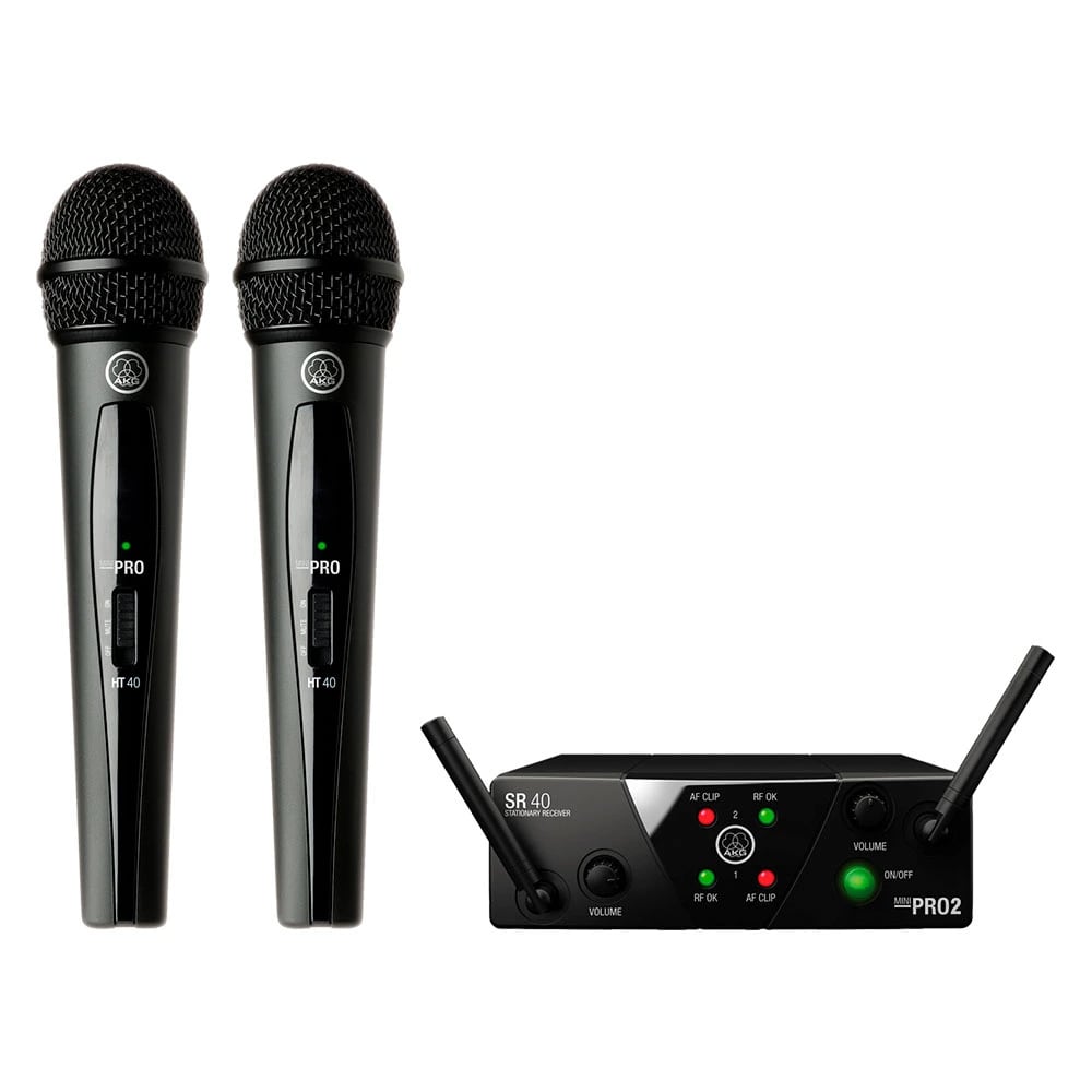 Akg WMS40 Mini Dual Sistema Inalámbrico Vocal Doble