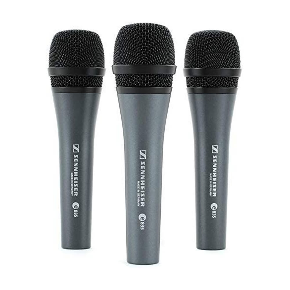 Sennheiser E835 Pack 3 Micrófonos Dinámicos Cardioide