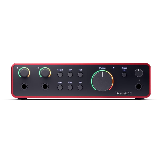 Focusrite Scarlett 2i2 4ta Generación - Interfaz de Audio USB