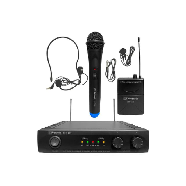 Mackenzie Uhf-350 Sistema Micrófono Inalámbrico UHF Multifrecuencia