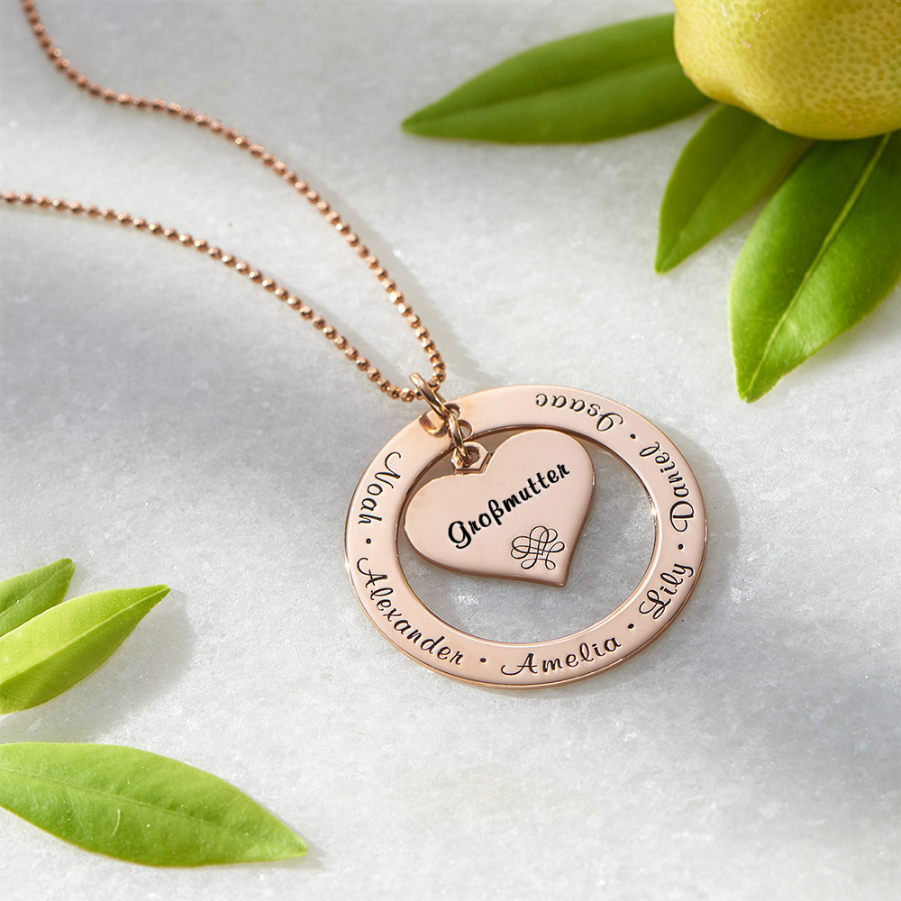 Grandmother / Mother Necklace Personalized Engraving