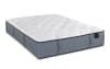White tufted top with gray sides mattress