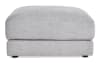 Gray square ottoman