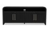 Black 4 door TV stand