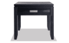 Charcoal end table with drawer