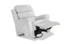 Cream swivel manual glider recliner