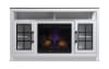 White electric fireplaces with 2 door cabinet