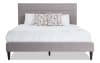 Queen Latte Upholstered Platform Bed