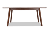 Walnut extendable dining table.