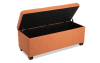 Russet storage bench & ottoman set