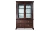 2 piece cherry china cabinet.