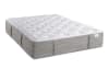 White tufted top with gray sides mattress
