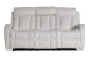 White Power Reclining Sofa