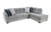 Slate 2 Piece Right Arm Facing Chaise Sectional