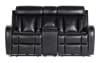 Black Console Loveseat