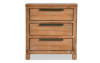 Brown 3 drawer nightstand.