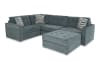 Spa blue 5 piece modular sectional