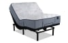 White top tufted mattress on adjsutable base