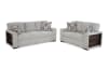 Gray Pop-Up Sleeper Sofa & Loveseat