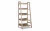 Gray 5 shelf bookcase.