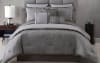 Gray geometric comforter set