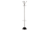 6 hook metal coat rack with umbrella storage.