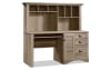 Light brown hutch style desk