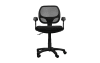 black office chair with wheels