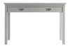Gray 2 drawer writing desk.