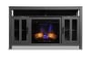 Gray 2 door electric fireplace