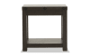 Dark brown end table