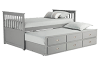 Gray trundle bed