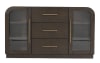 Brown & Beige Marble 3 Drawer Server