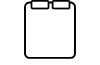 A black and white clipboard icon with a rectangular clip at the top and a blank sheet, symbolizing note-taking or document management.