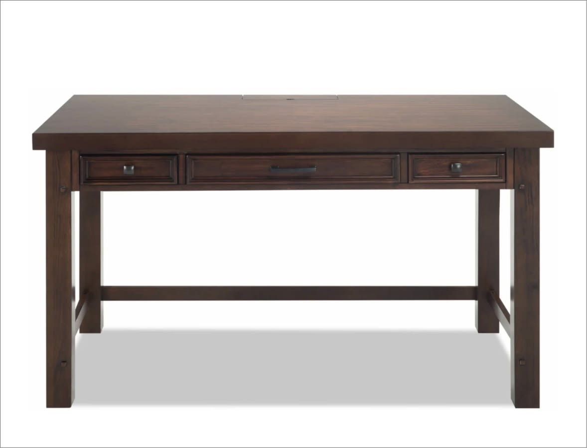 Brown 3 drawer desk