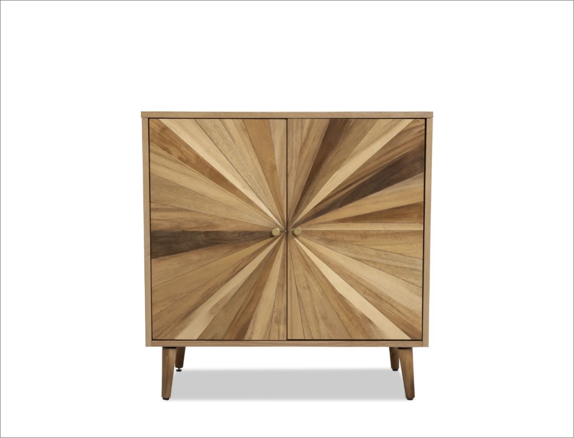 Starburst natural 2 door cabinet