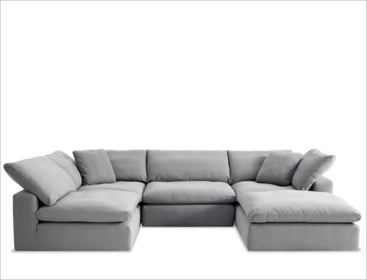 Gray sectional sofa