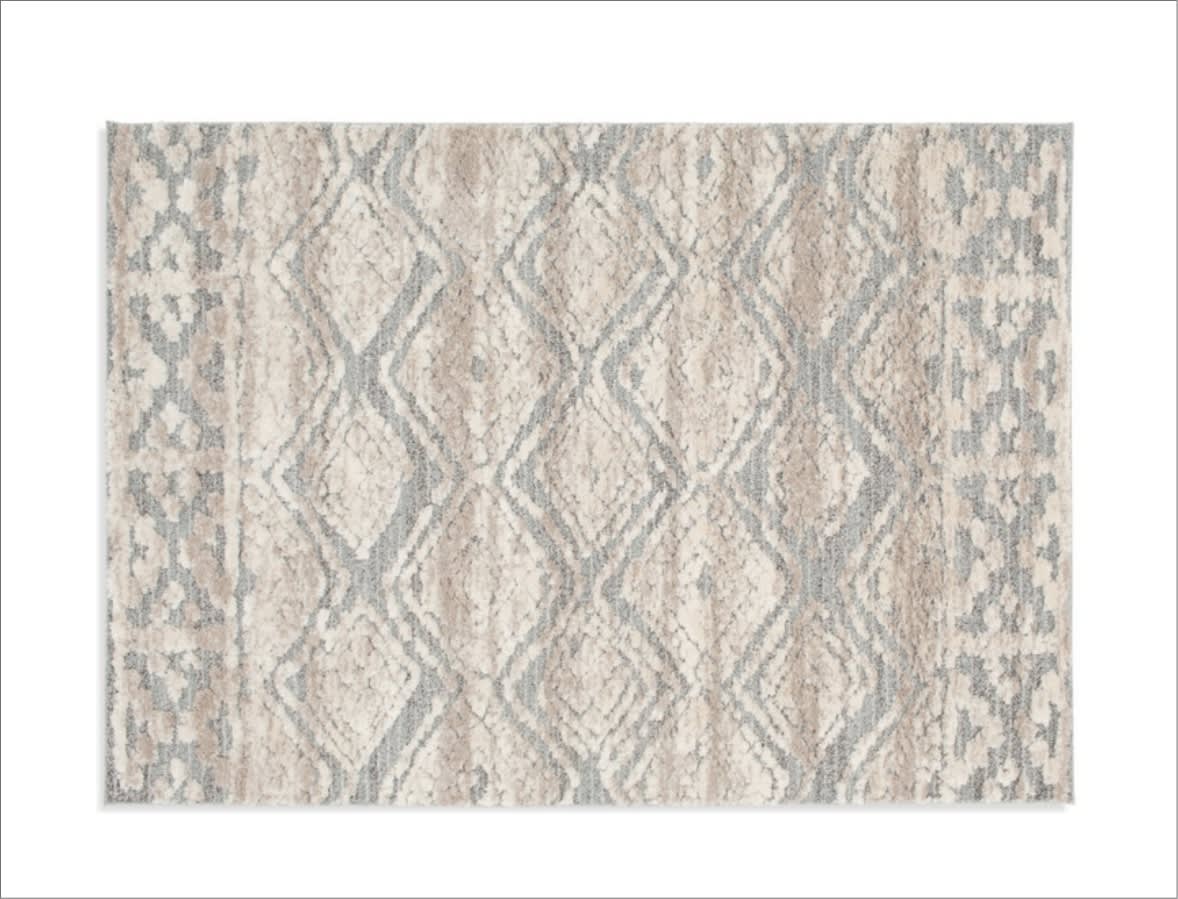 8' x 10' Beige Ikat Rug