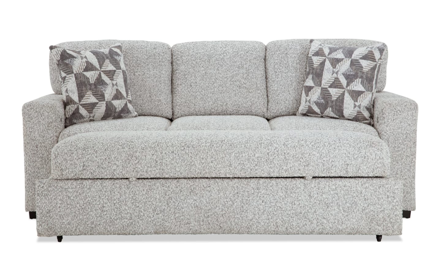 Sidekick Gray 87'' Queen Pop-Up Sleeper Sofa with USB & USB