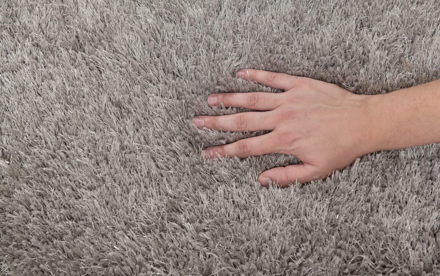 Glitz 5' x 7' Gray Solid Shag Rug | Bob's Discount Furniture Glitz 5' x 7' Gray Solid Shag Rug | Bob's Discount Furniture