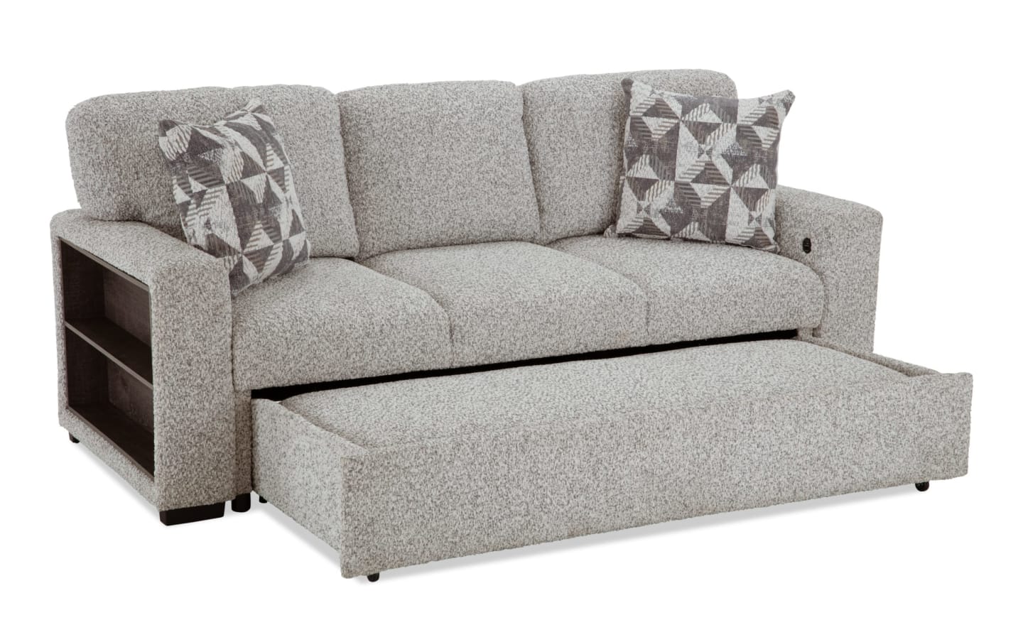 Sidekick Gray 87'' Pop-Up Sleeper Sofa & 68'' Loveseat with Sidekick Gray 87'' Pop-Up Sleeper Sofa & 68'' Loveseat with