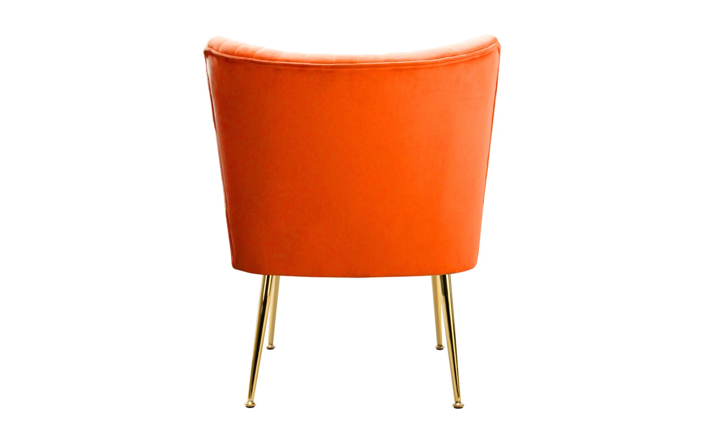 Saphia Orange Velvet Accent Chair | Bob's Discount Furniture