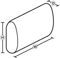 Line drawing of pillows