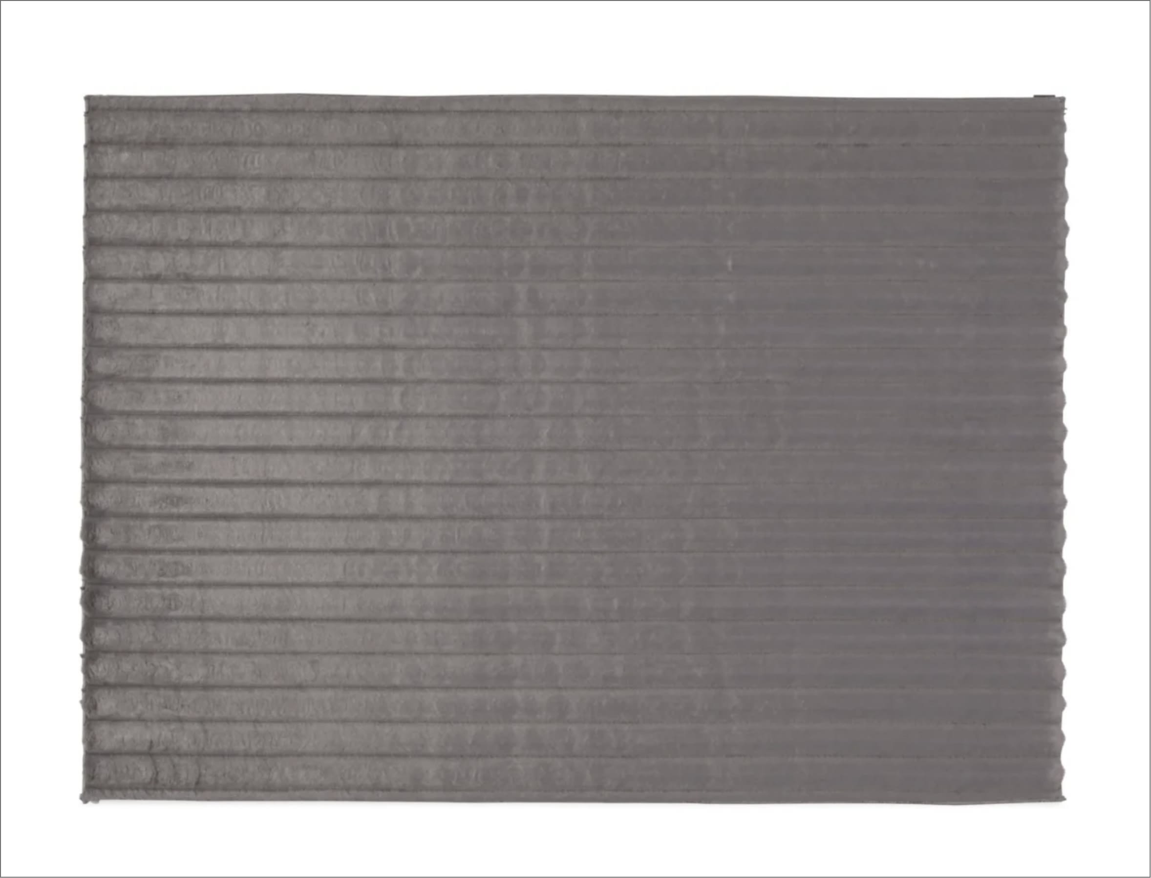Gray textured plush area rug