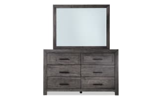 Calvin 4 Piece Full Gray Panel Bedroom Set | Bob's Discount Furniture ...