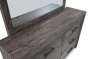 Calvin 4 Piece Queen Gray Panel Bedroom Set | Bob's Discount Furniture ...